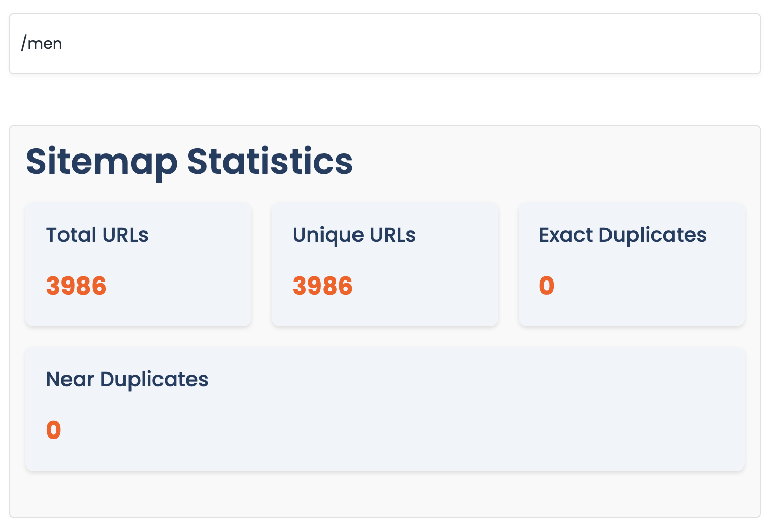 URL Sitemap Extractor - Filter Results